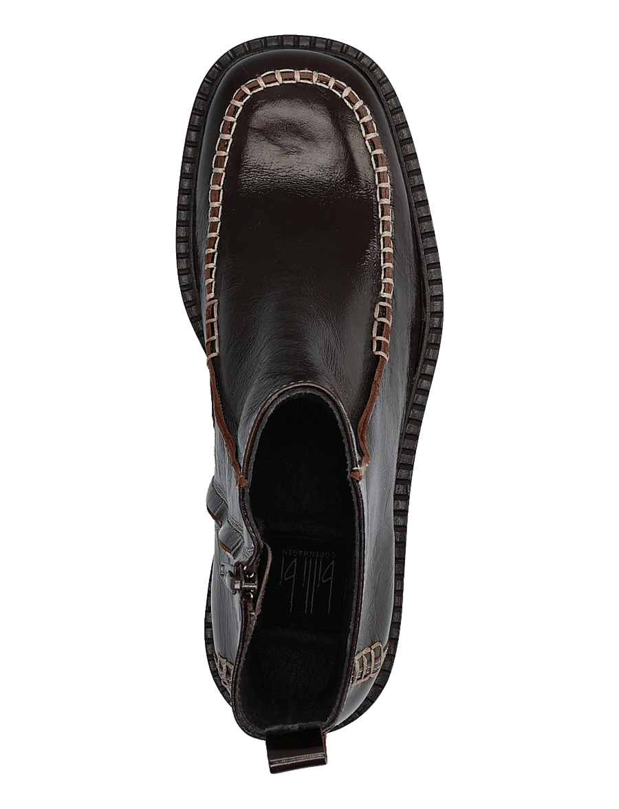 Billi Bi - Boots - flade ankelstøvler - mogano naplack - 3