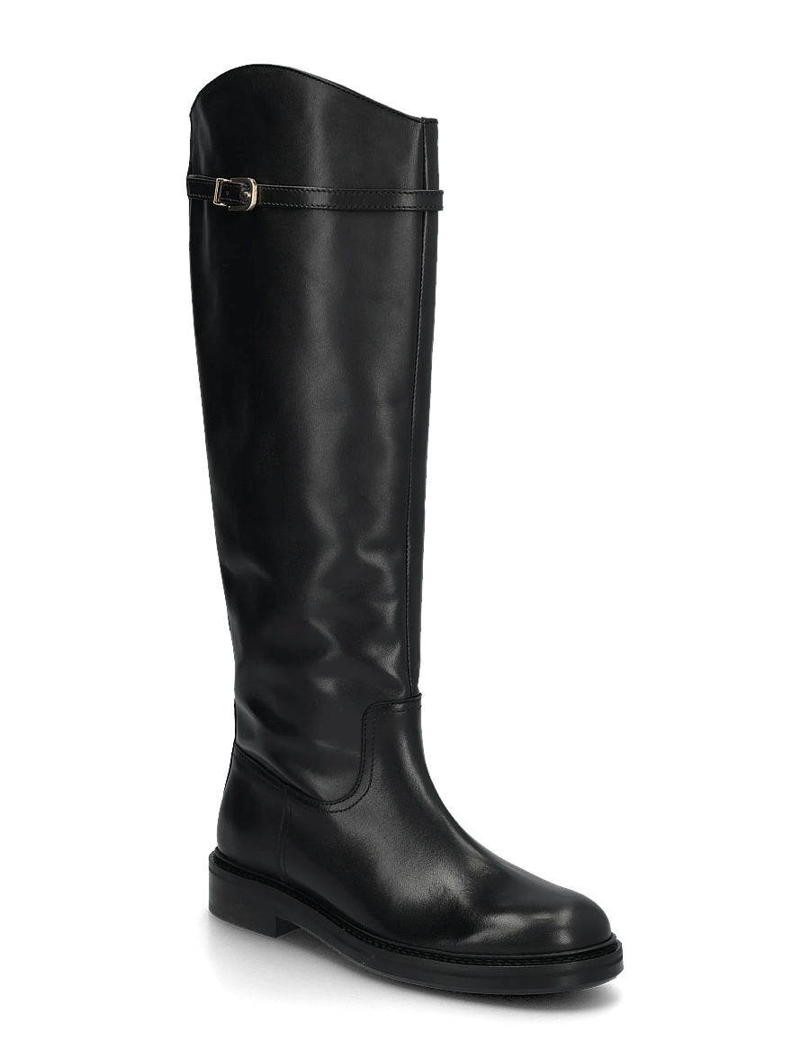 Billi Bi - Long Boots - knähöga stövlar - black calf - 0