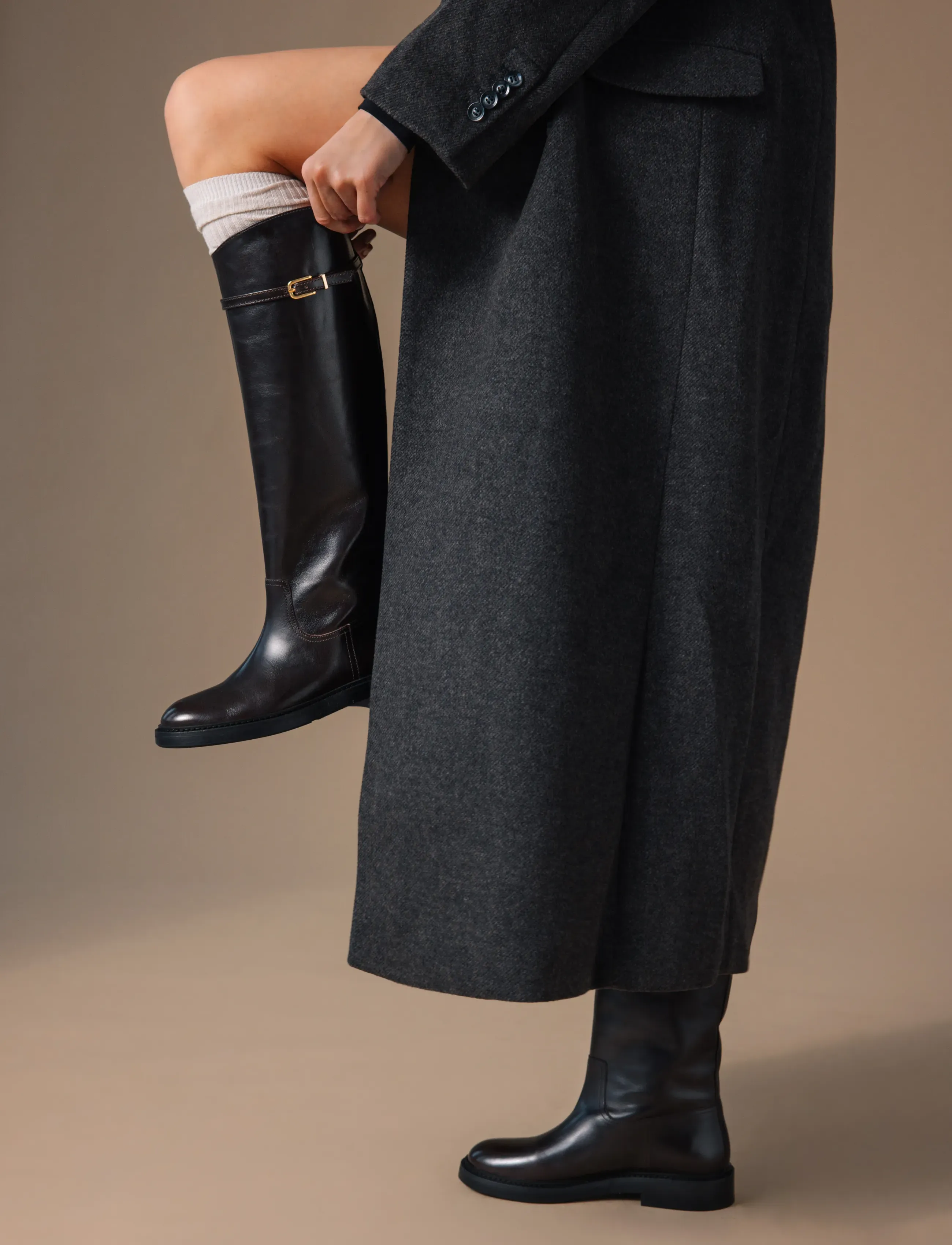 Billi Bi - Long Boots - knee high boots - espresso marte calf - 0