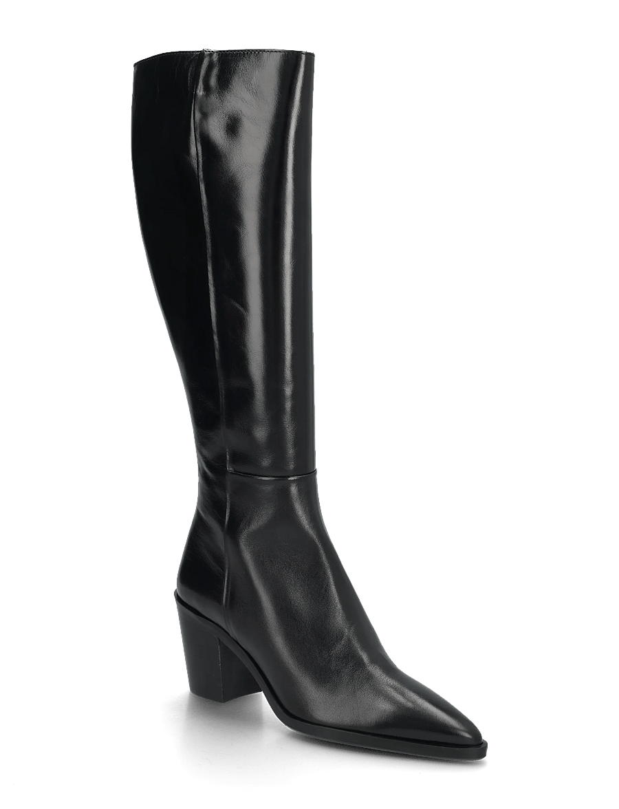 Billi Bi - Long Boots - knähöga stövlar - black calf - 0