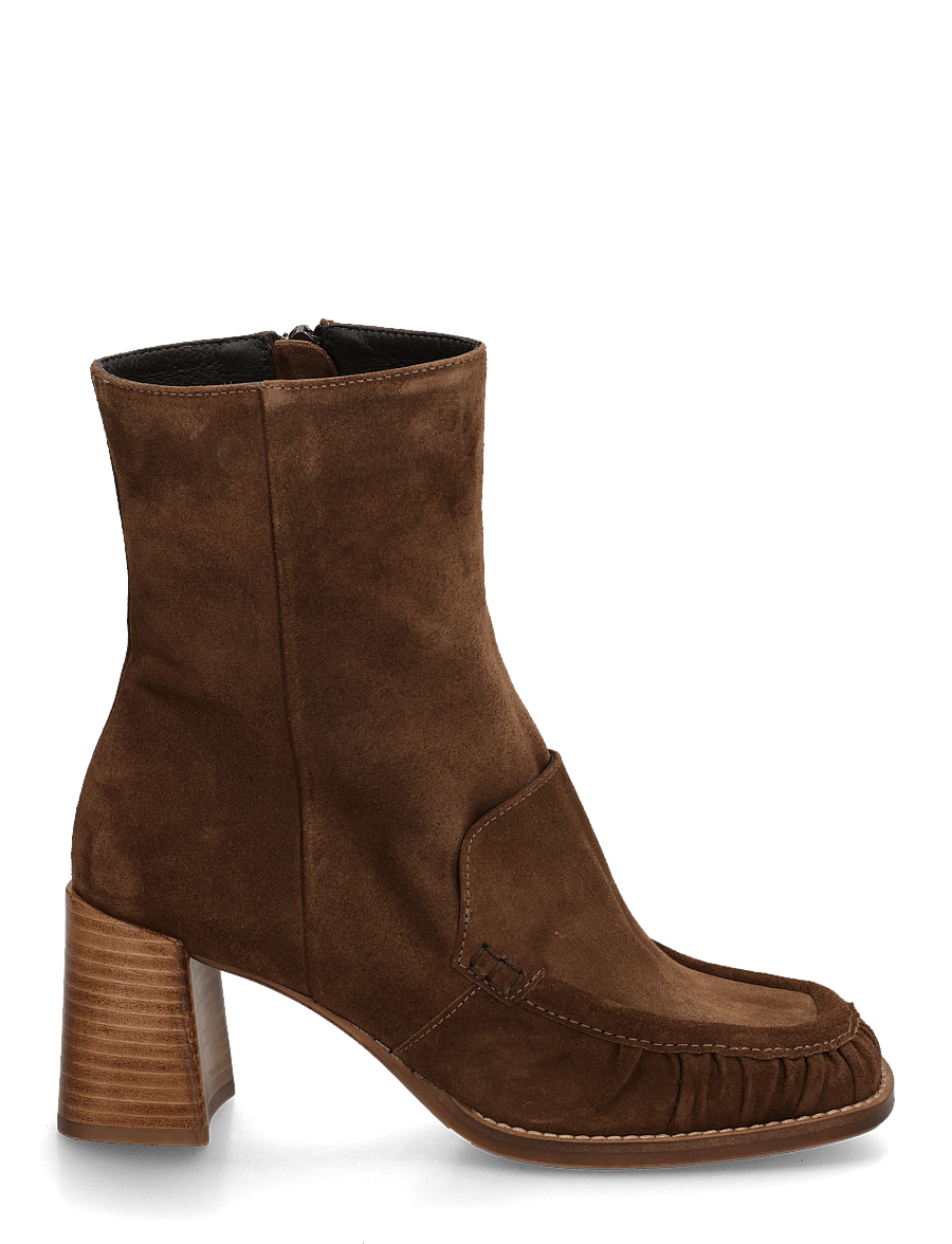 Billi Bi - Booties - kontsaga poolsaapad - arabica babysilk suede - 2