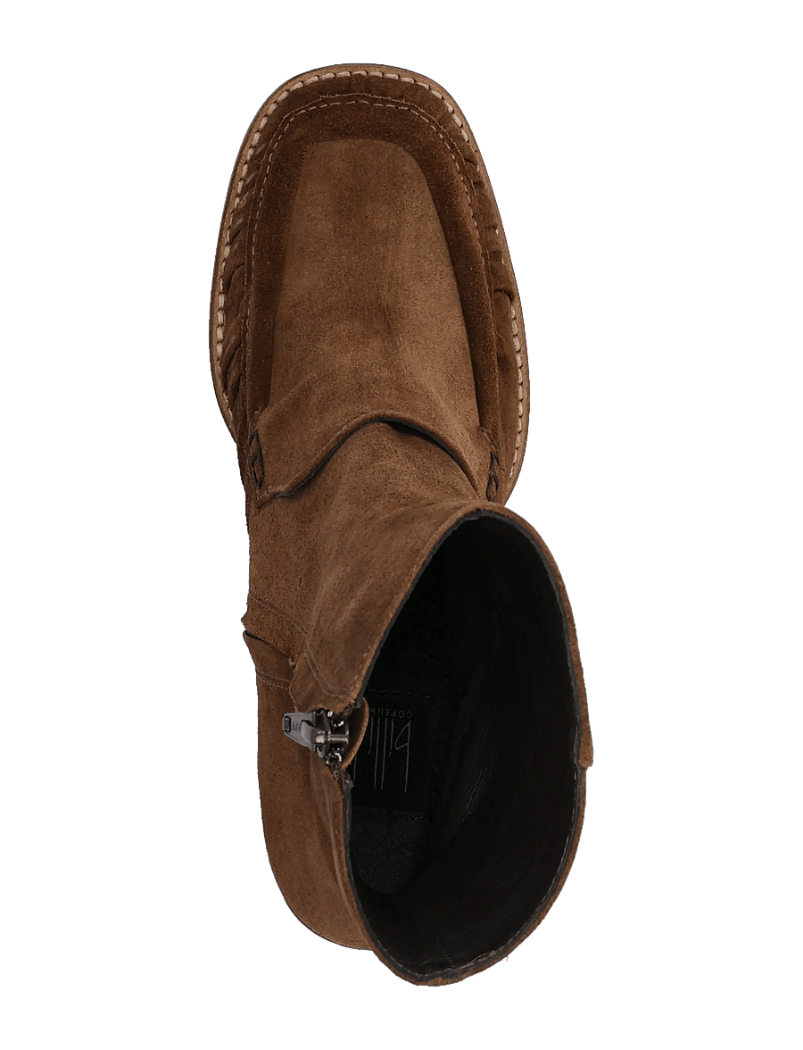 Billi Bi - Booties - kontsaga poolsaapad - arabica babysilk suede - 3