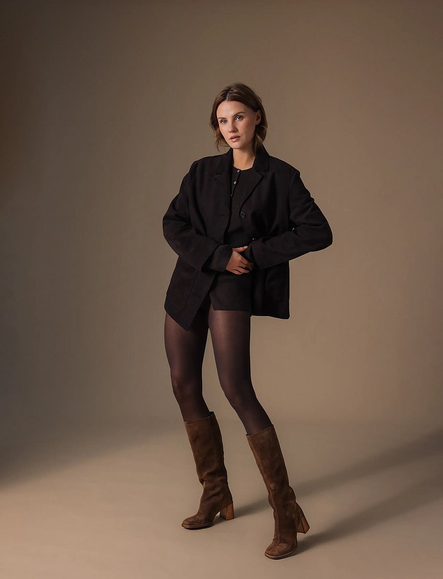 Billi Bi - Long Boots - knähöga stövlar - arabica babysilk suede - 0