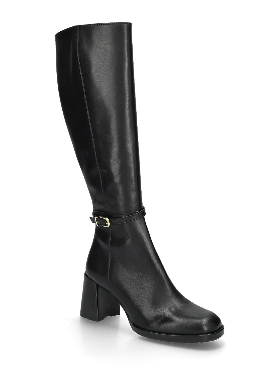 Billi Bi - Long Boots - langskaftede støvler - black calf - 0