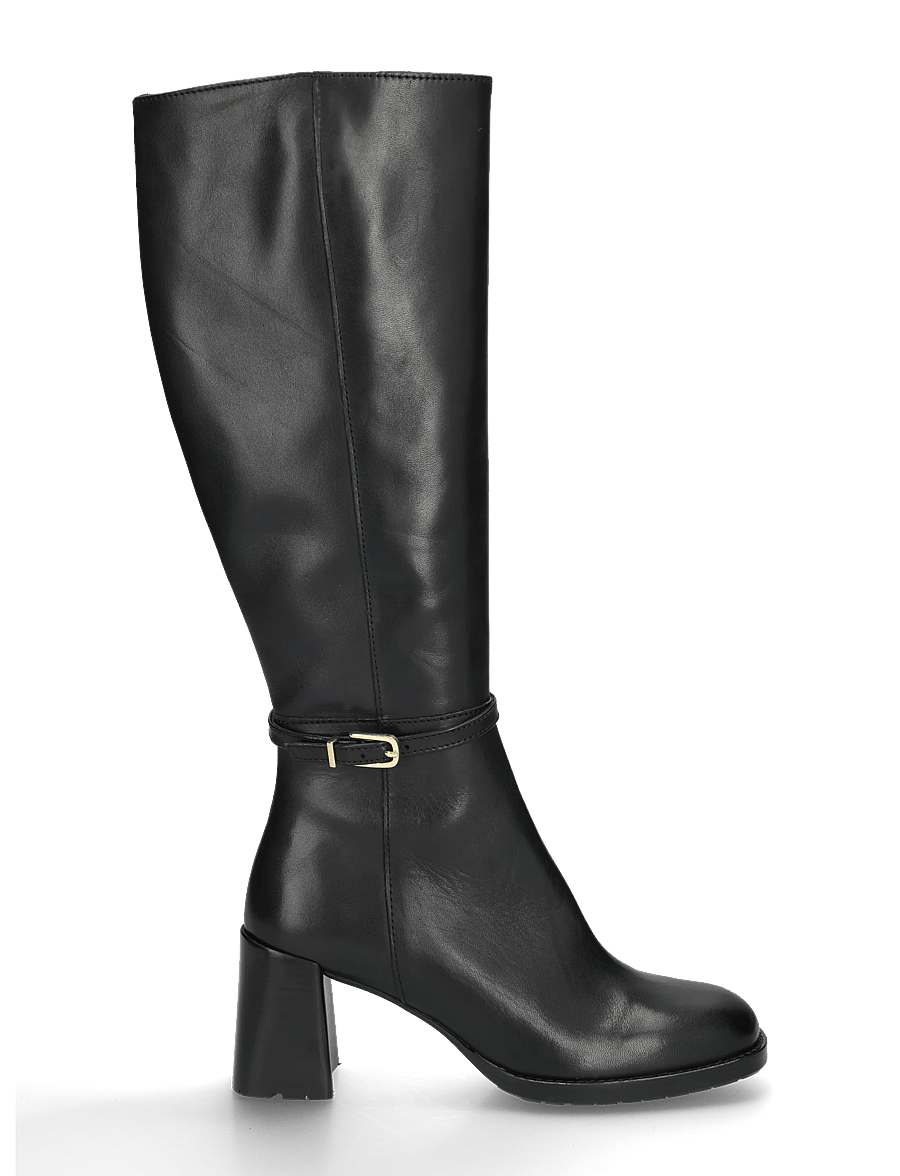 Billi Bi - Long Boots - langskaftede støvler - black calf - 2