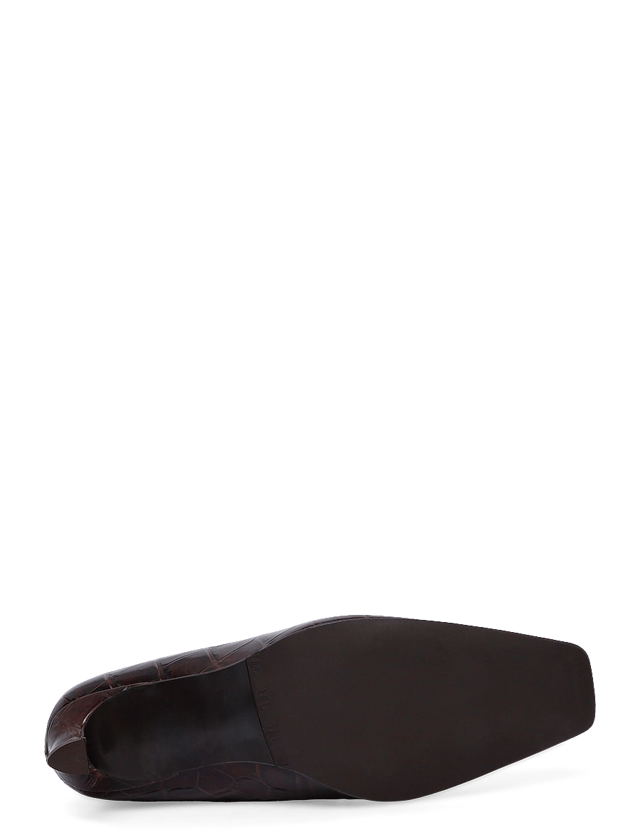 Billi Bi - Booties - kontsaga poolsaapad - brown kissa croco calf - 4