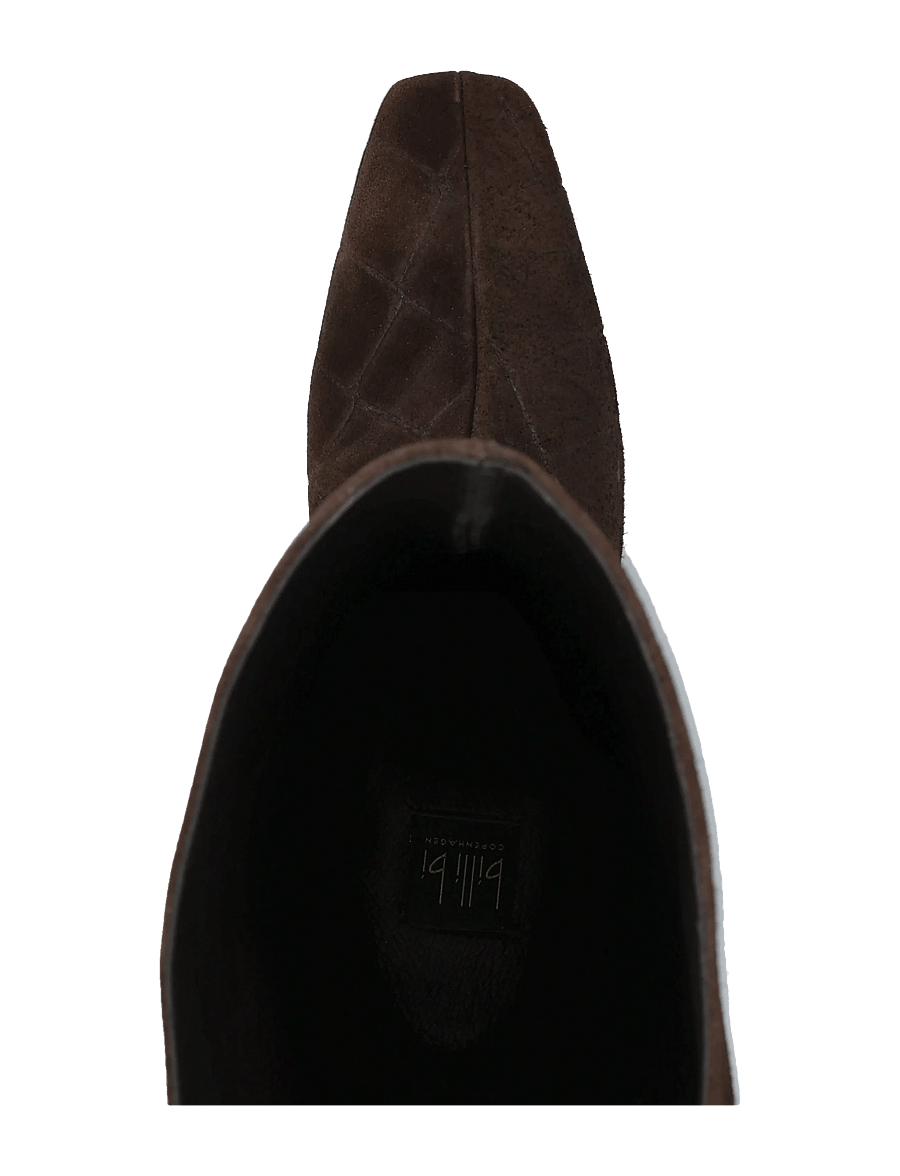 Billi Bi - Long Boots - langskaftede støvler - dark brown coper suede - 3