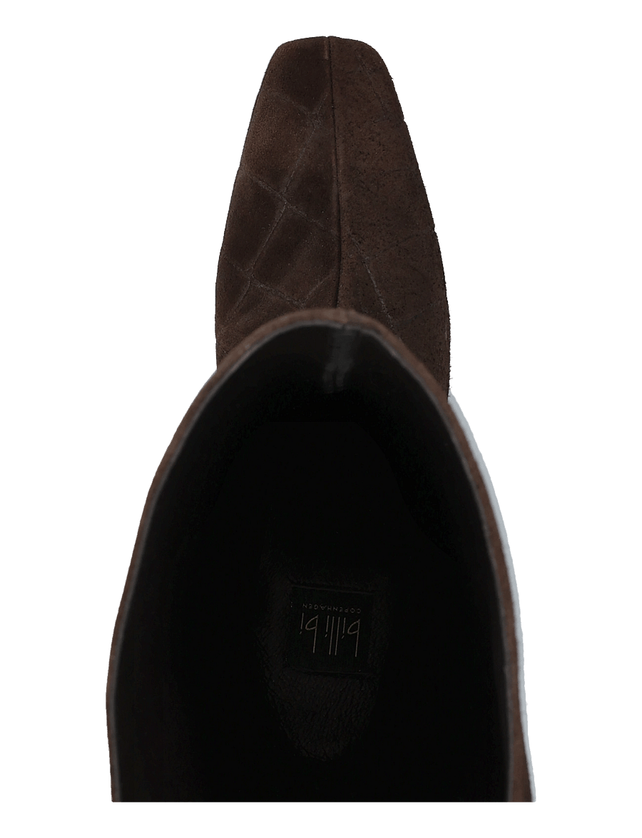 Billi Bi - Long Boots - põlveni saapad - dark brown coper suede - 3