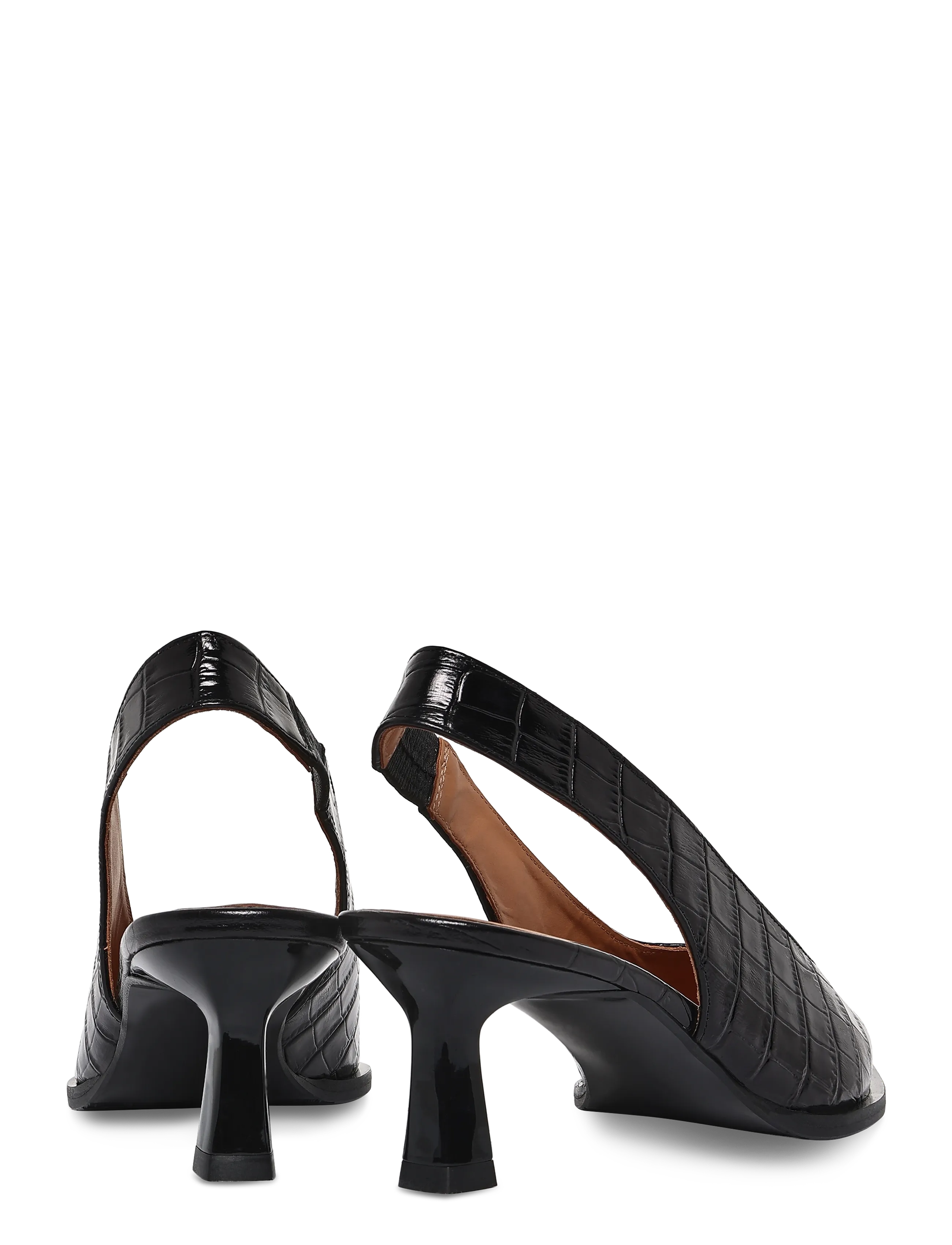 Billi Bi - Pumps - heeled slingbacks - black monterrey croco - 4