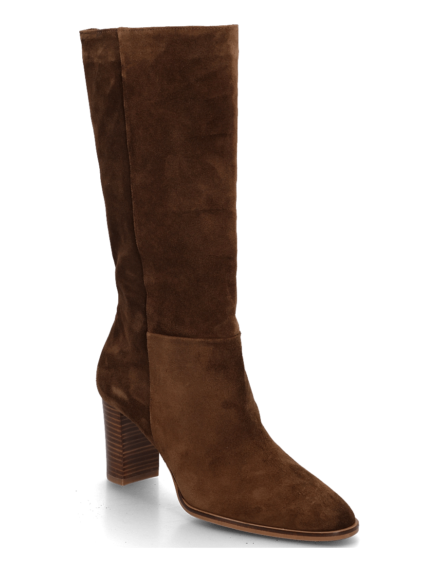 Billi Bi - Long Boots - knähöga stövlar - arabica babysilk suede - 0