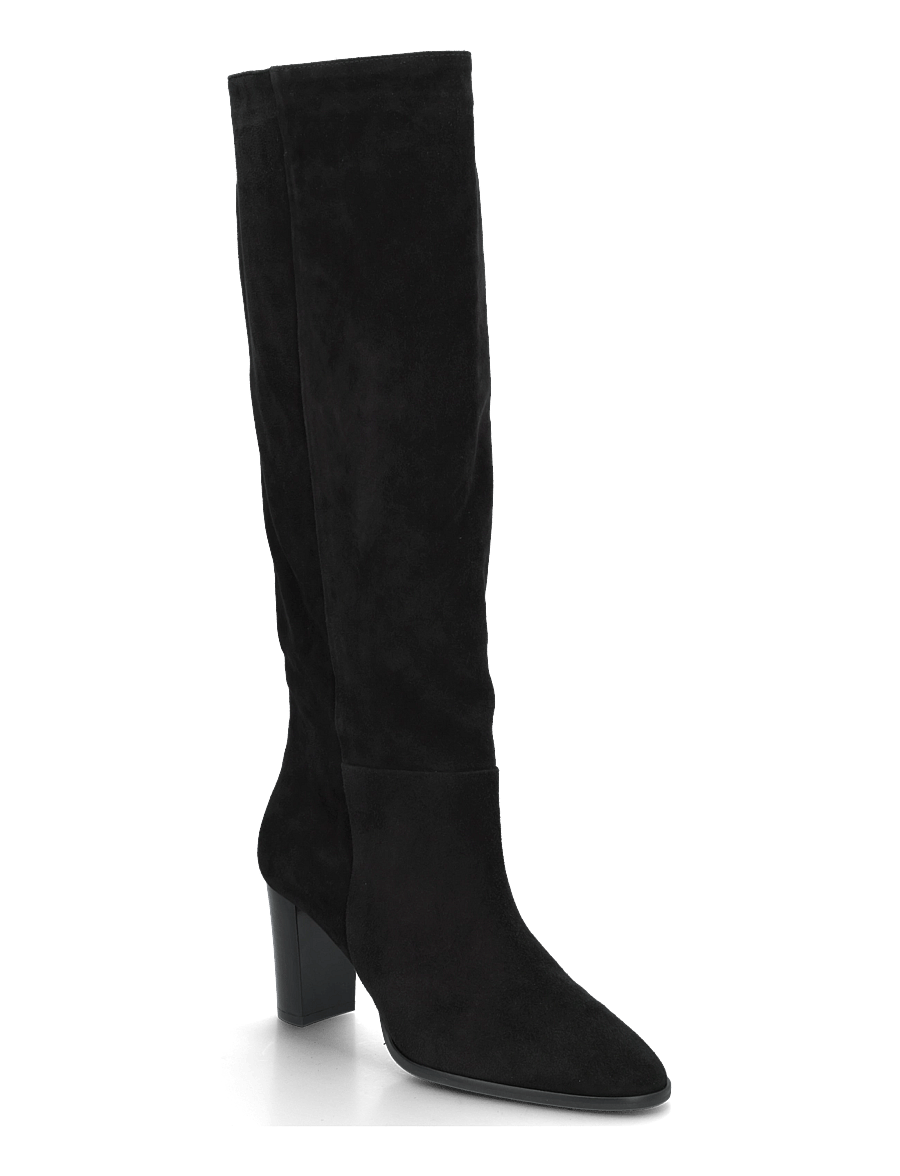 Billi Bi - Long Boots - põlveni saapad - black babysilk suede - 0