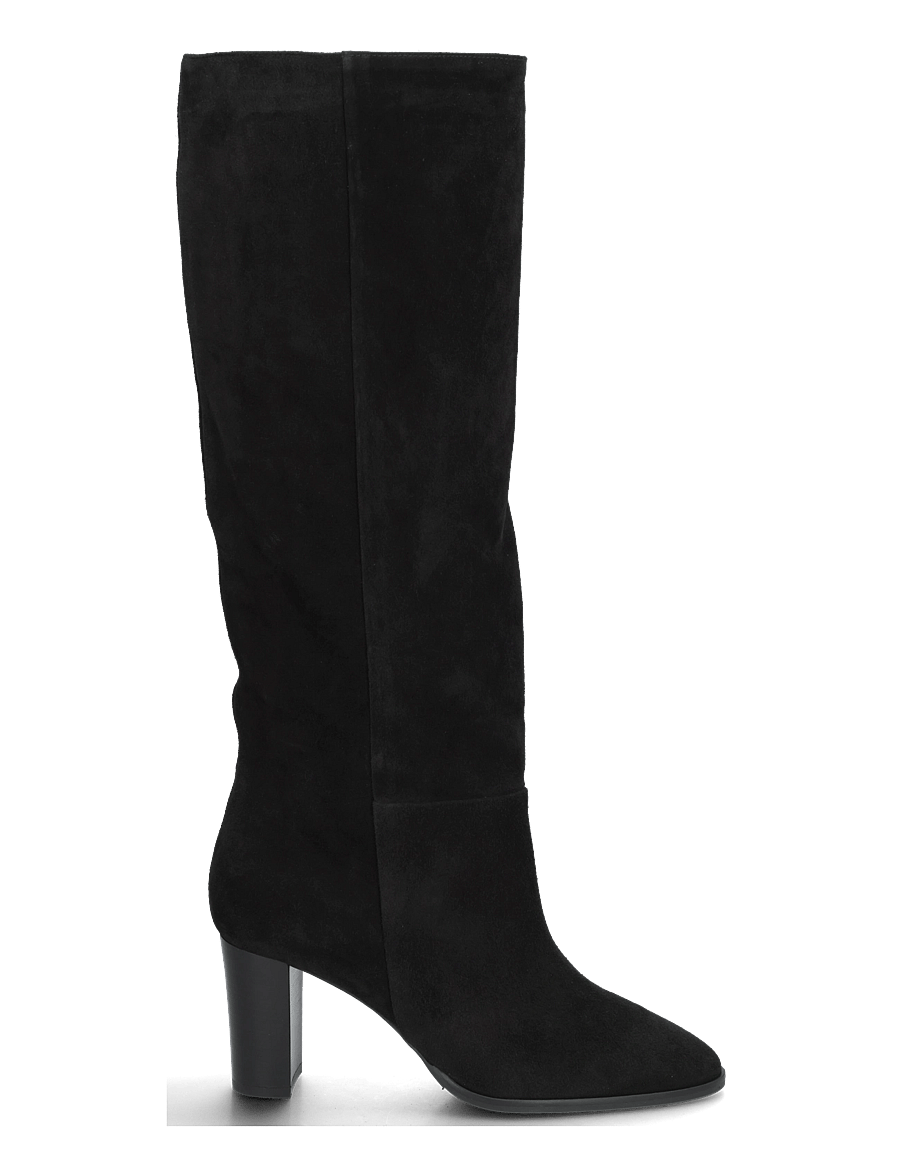 Billi Bi - Long Boots - põlveni saapad - black babysilk suede - 2