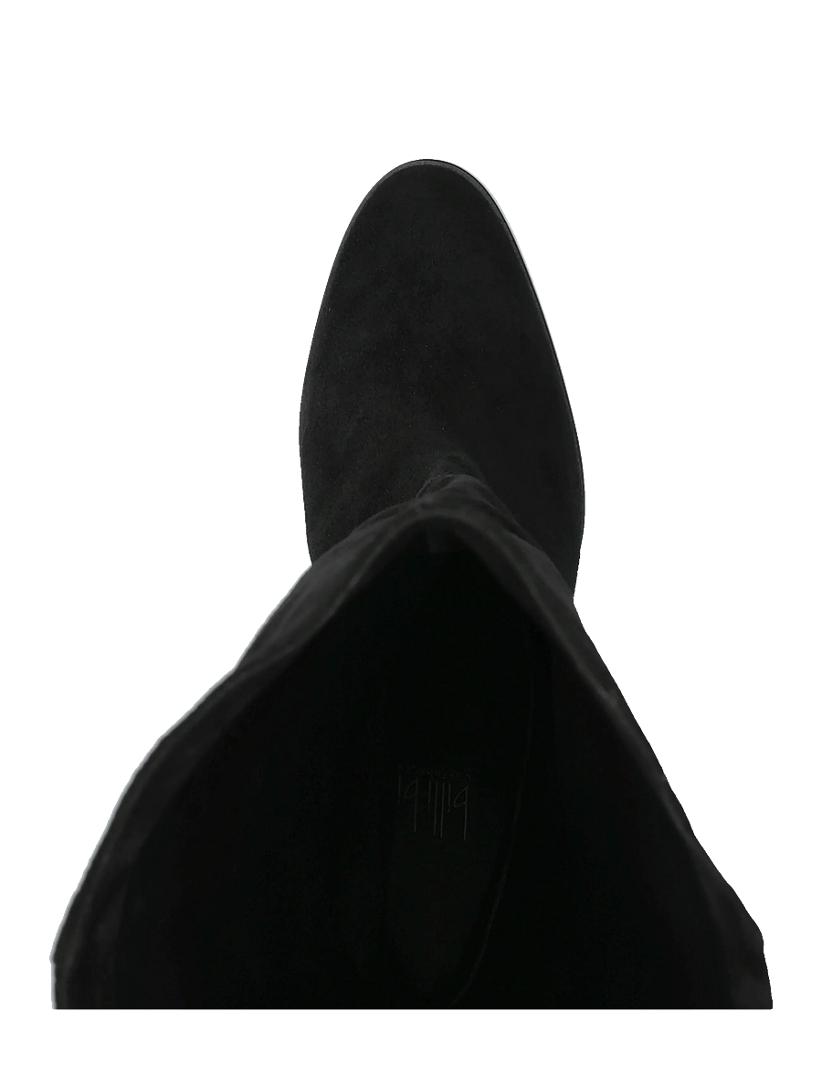 Billi Bi - Long Boots - knähöga stövlar - black babysilk suede - 3