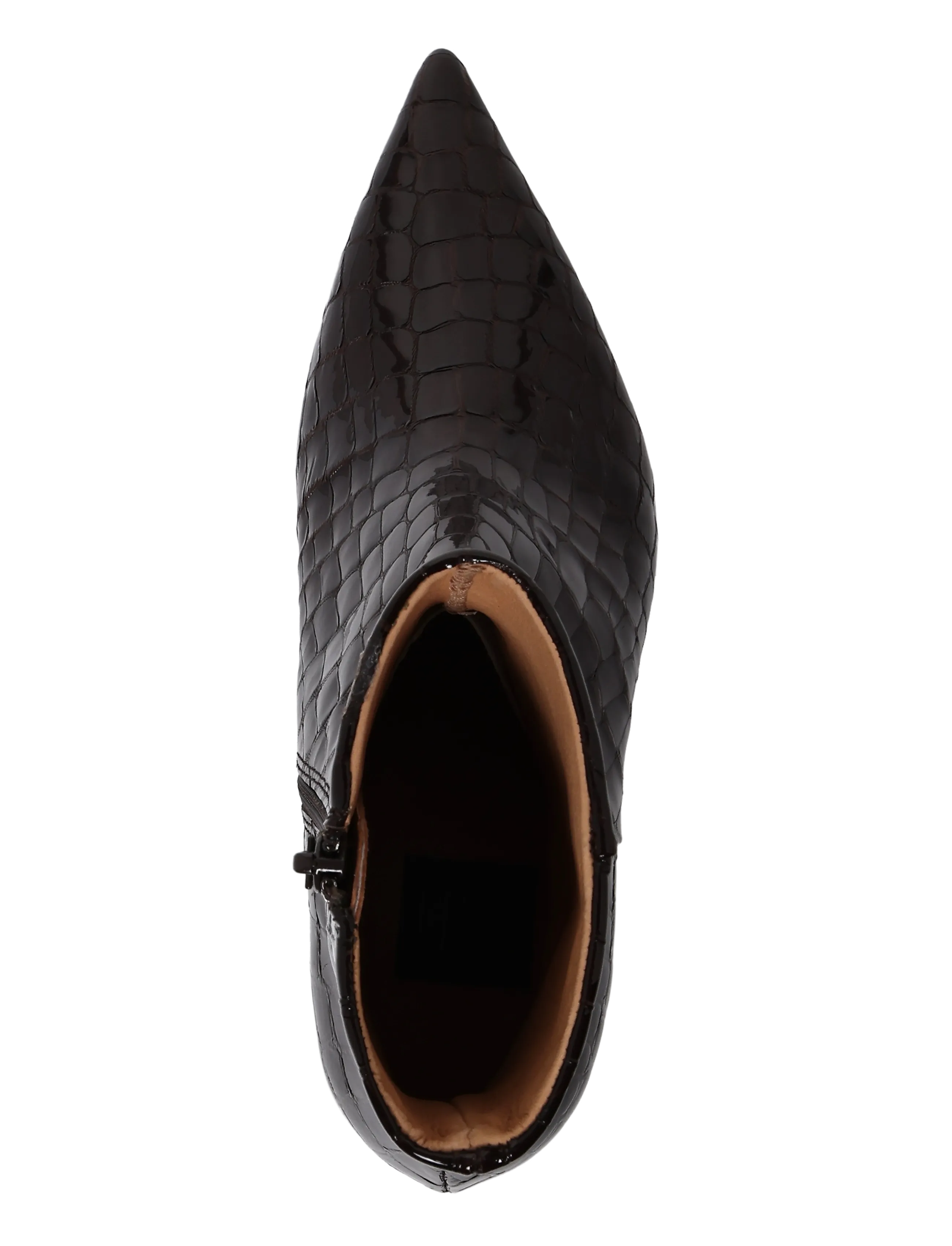 Billi Bi - Booties - stiefeletten mit absatz - brown croco patent - 3