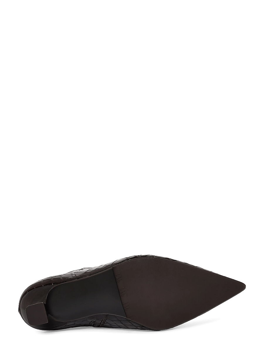 Billi Bi - Booties - stiefeletten mit absatz - brown croco patent - 4
