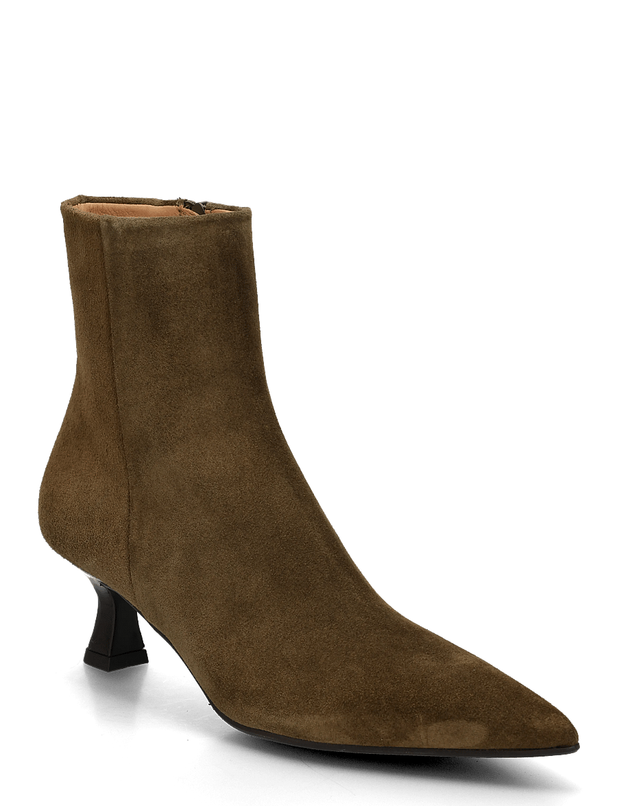 Billi Bi - Booties - stiefeletten mit absatz - oliva babysilk suede - 0