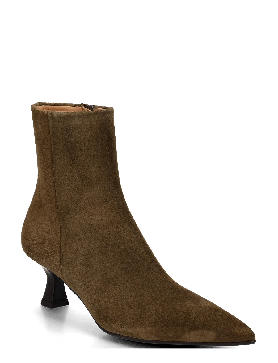 Billi Bi - Booties - stiefeletten mit absatz - oliva babysilk suede - 0