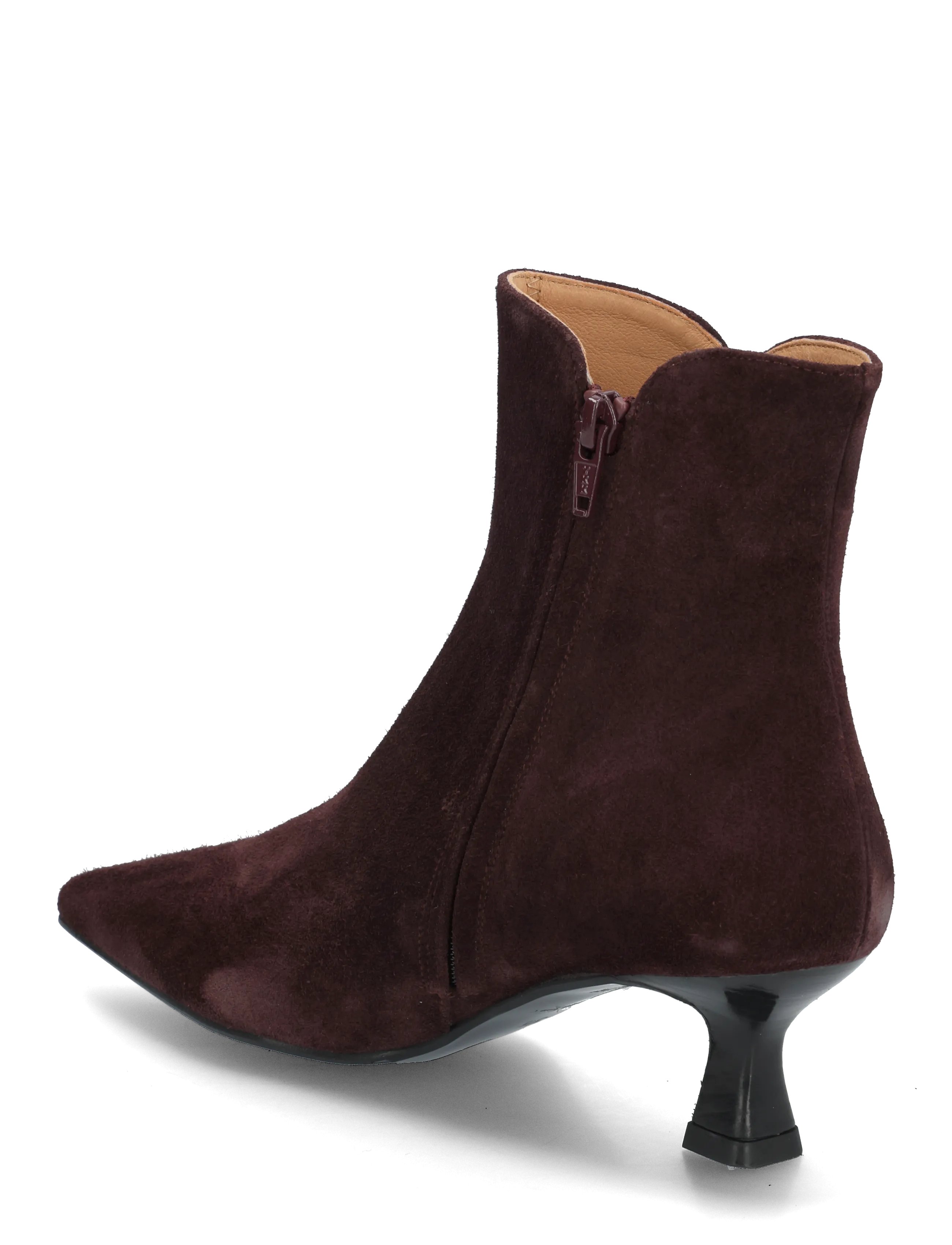 Billi Bi - Booties - kontsaga poolsaapad - mulberry babysilk suede - 1