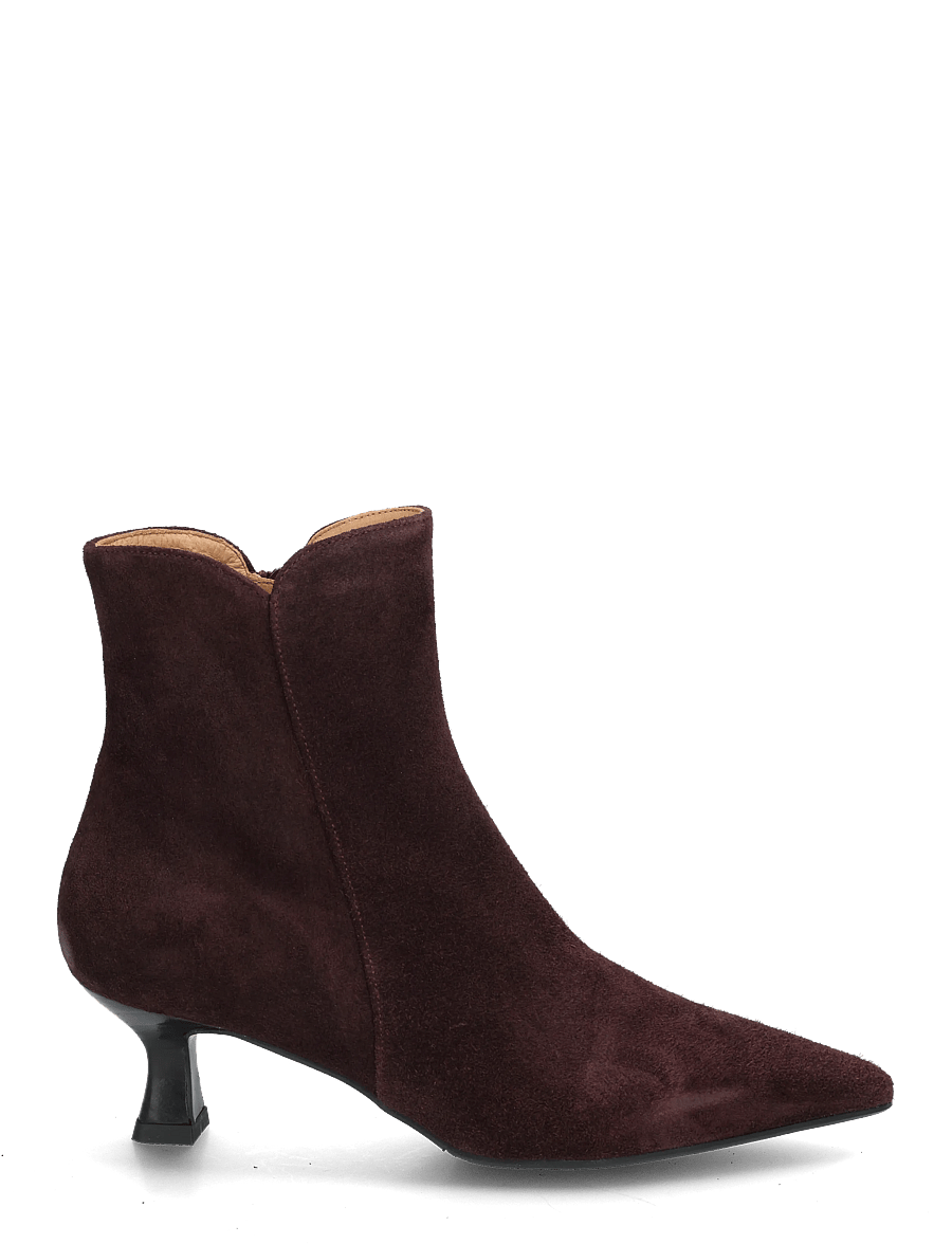 Billi Bi - Booties - kontsaga poolsaapad - mulberry babysilk suede - 2