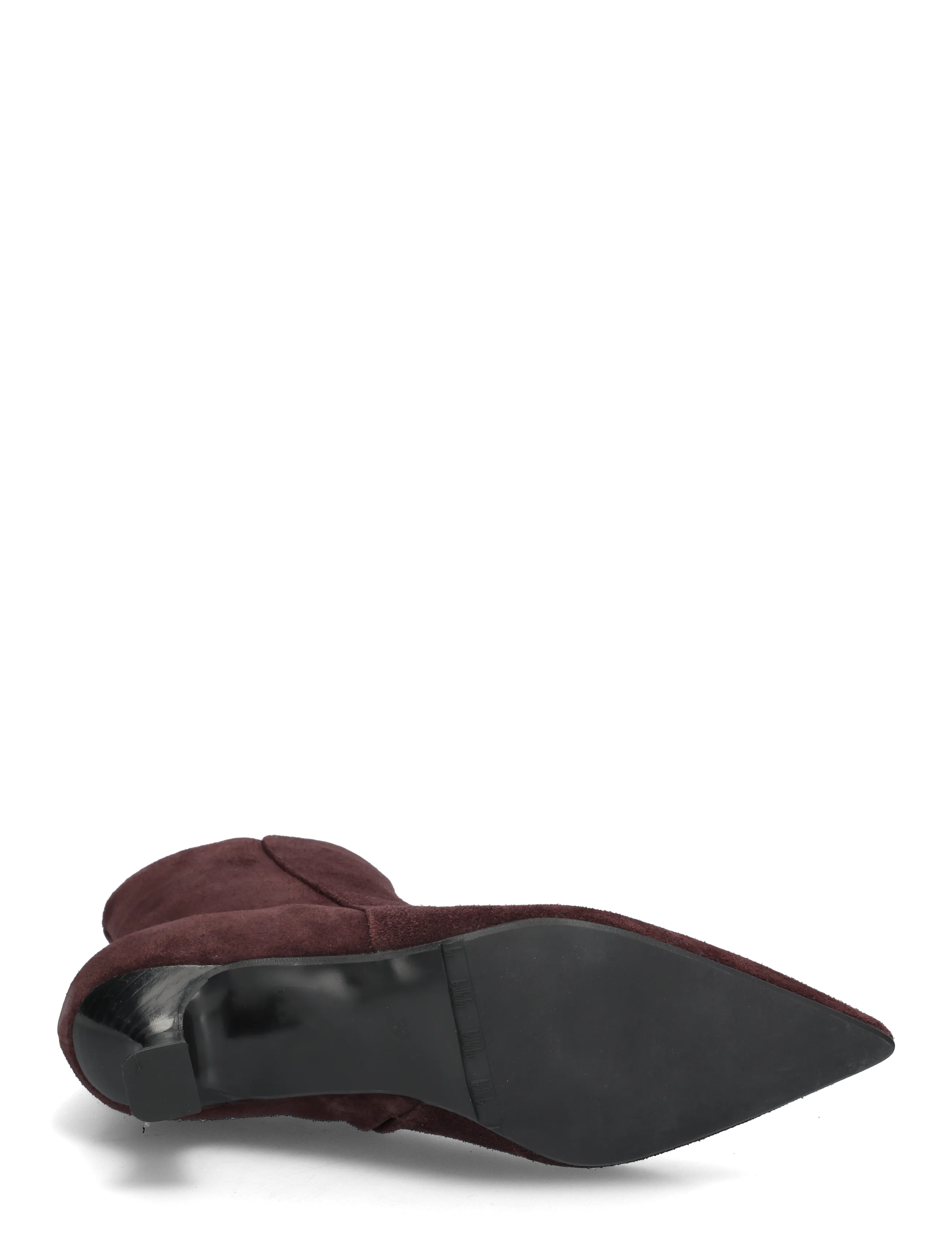 Billi Bi - Booties - kontsaga poolsaapad - mulberry babysilk suede - 4