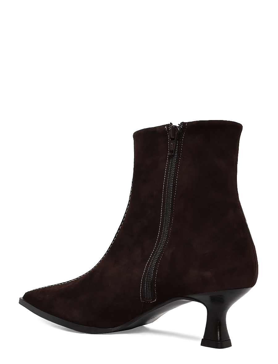 Billi Bi - Booties - stiefeletten mit absatz - dark brown suede - 1