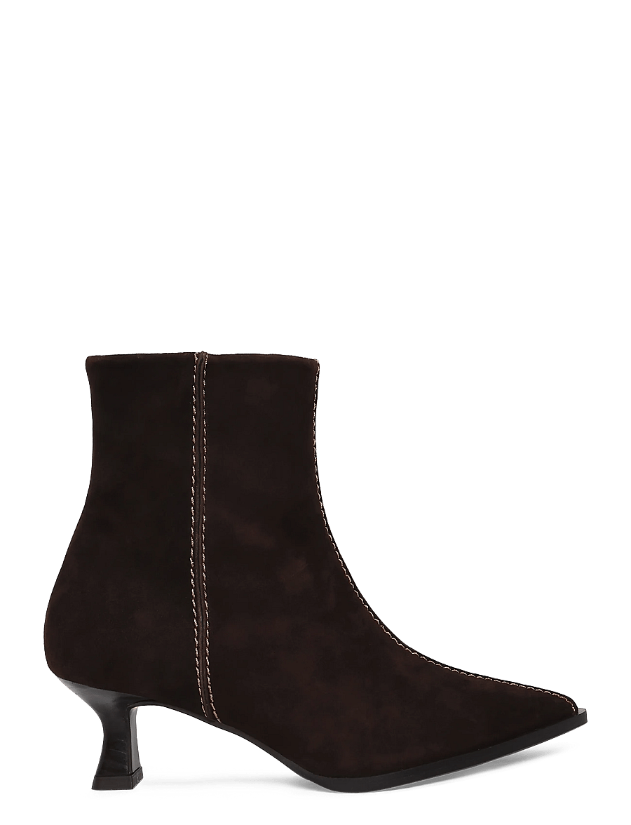 Billi Bi - Booties - stiefeletten mit absatz - dark brown suede - 2