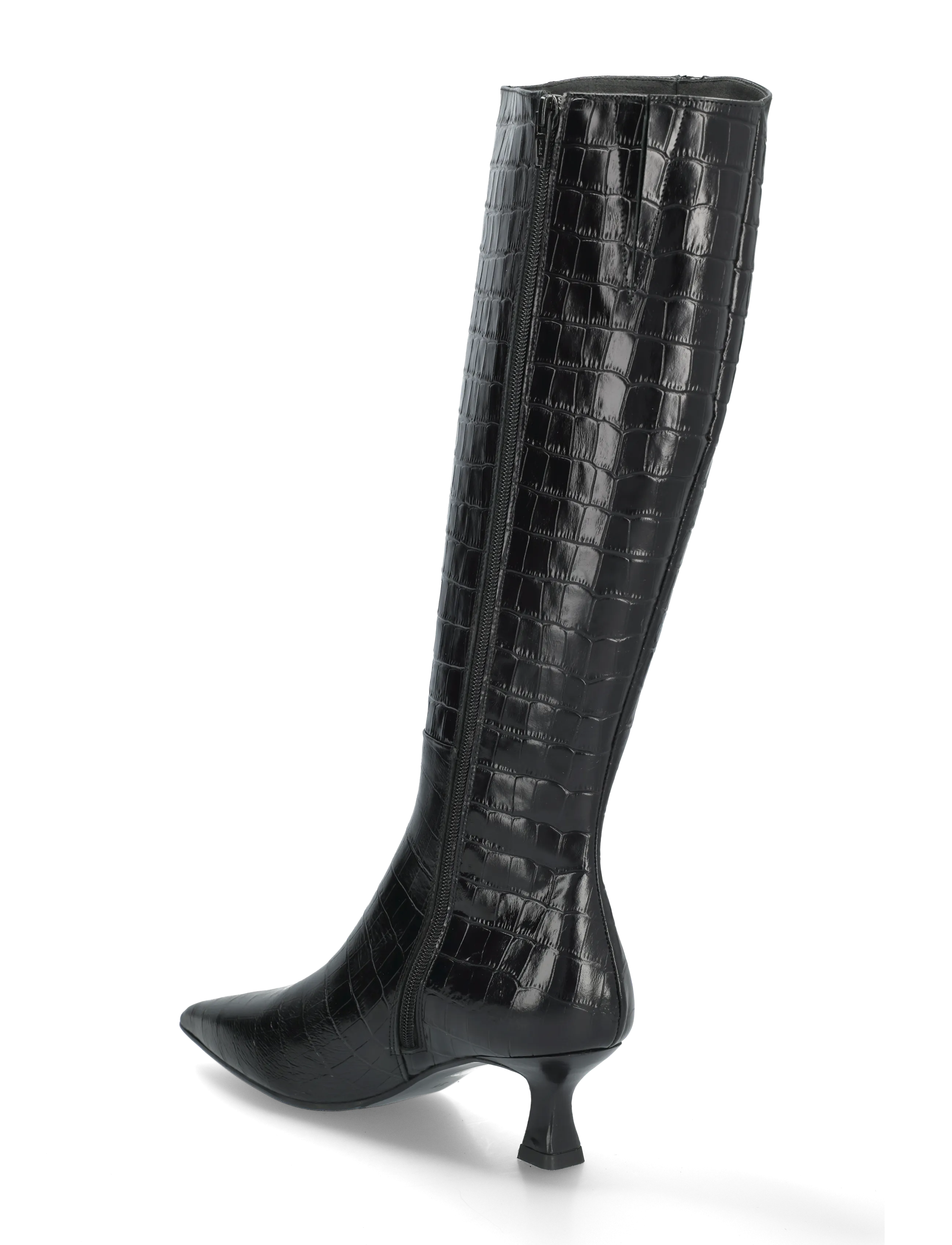 Billi Bi - Long Boots - knee high boots - black monterrey croco - 1