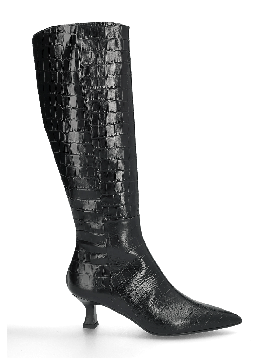 Billi Bi - Long Boots - kniehohe stiefel - black monterrey croco - 2