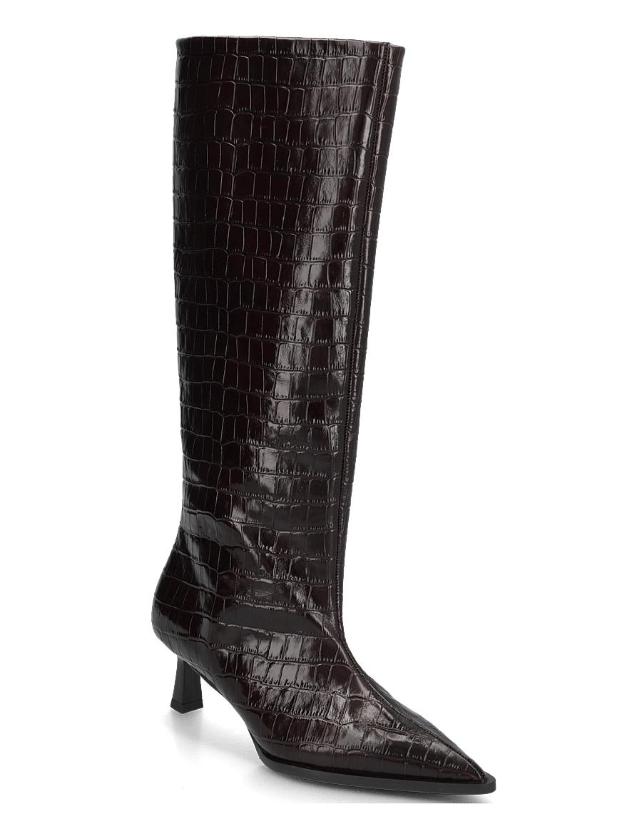Billi Bi - Long Boots - langskaftede støvler - brown monterrey croco - 0