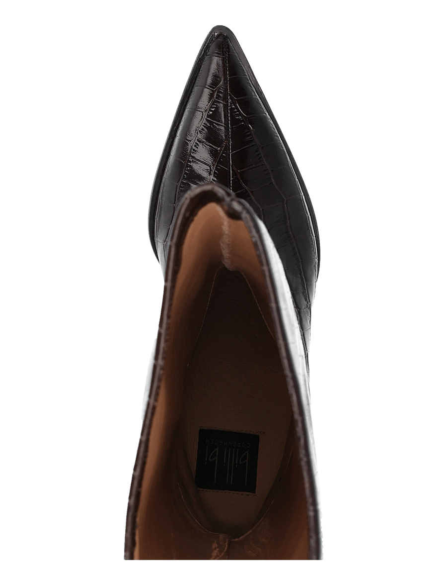 Billi Bi - Long Boots - langskaftede støvler - brown monterrey croco - 3