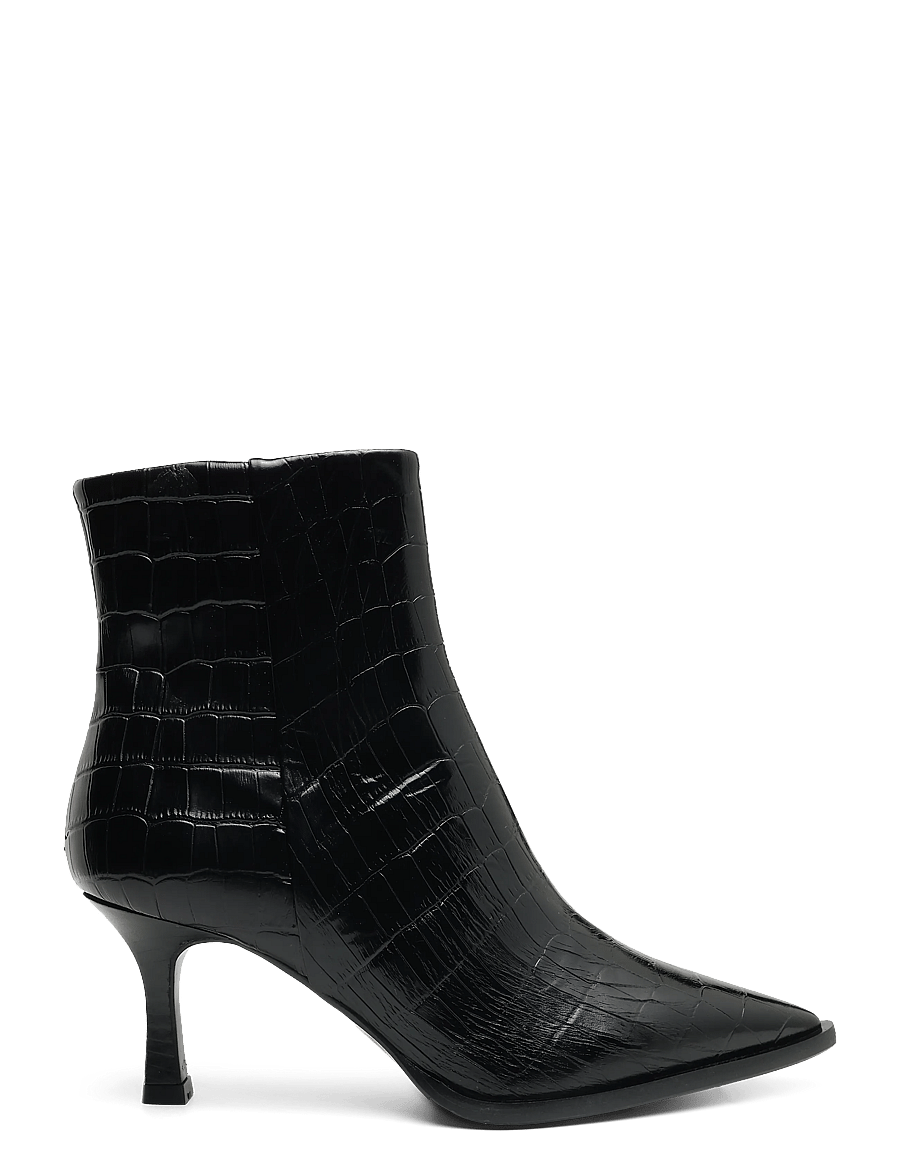 Billi Bi - Booties - kontsaga poolsaapad - black monterrey croco - 2