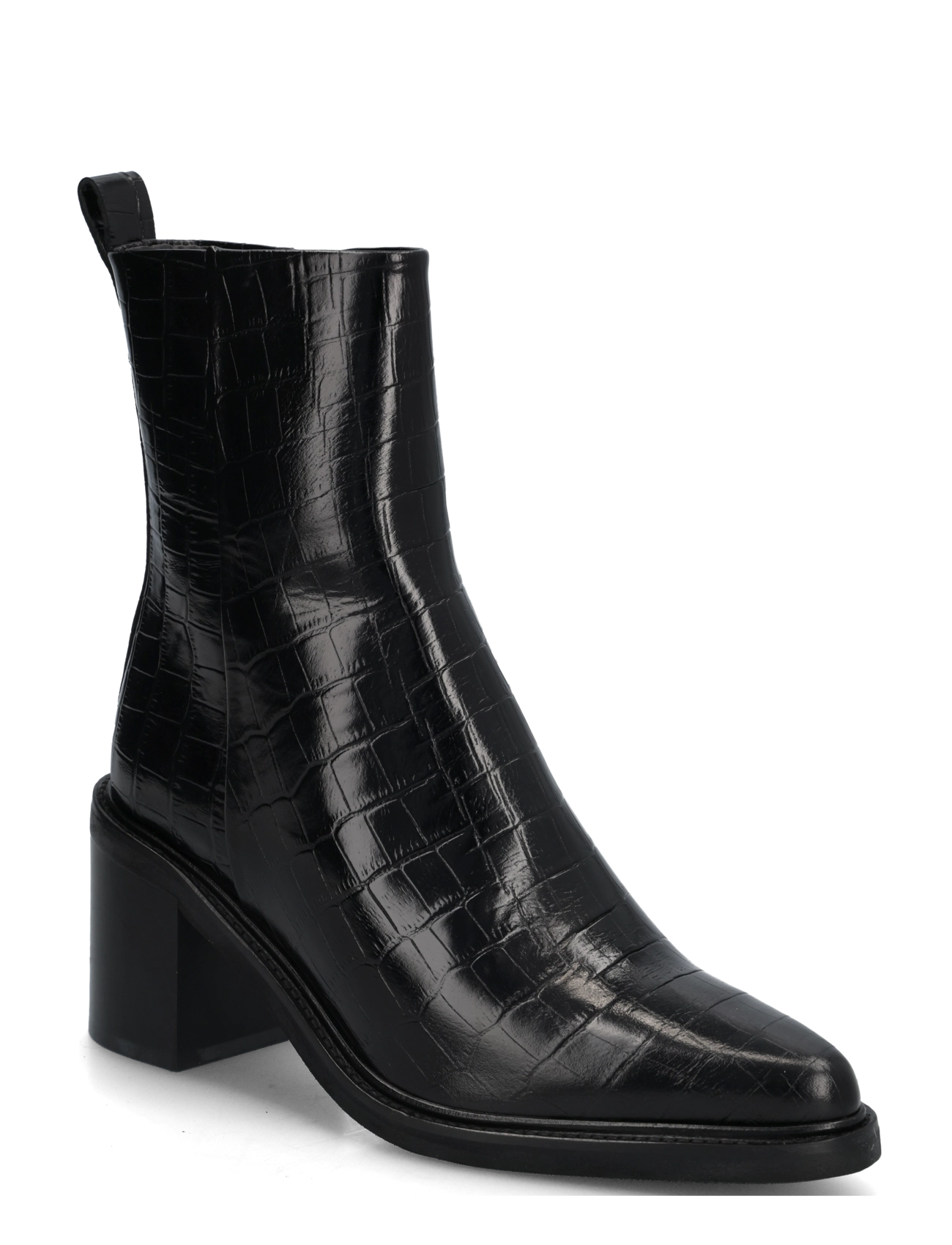 Billi Bi Booties - Saapad - BLACK MONTERREY CROCO / black