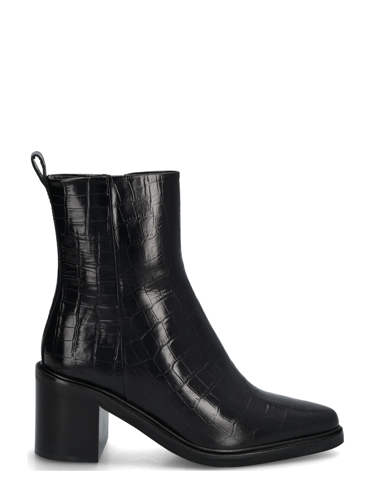 Billi Bi - Booties - kontsaga poolsaapad - black monterrey croco - 2