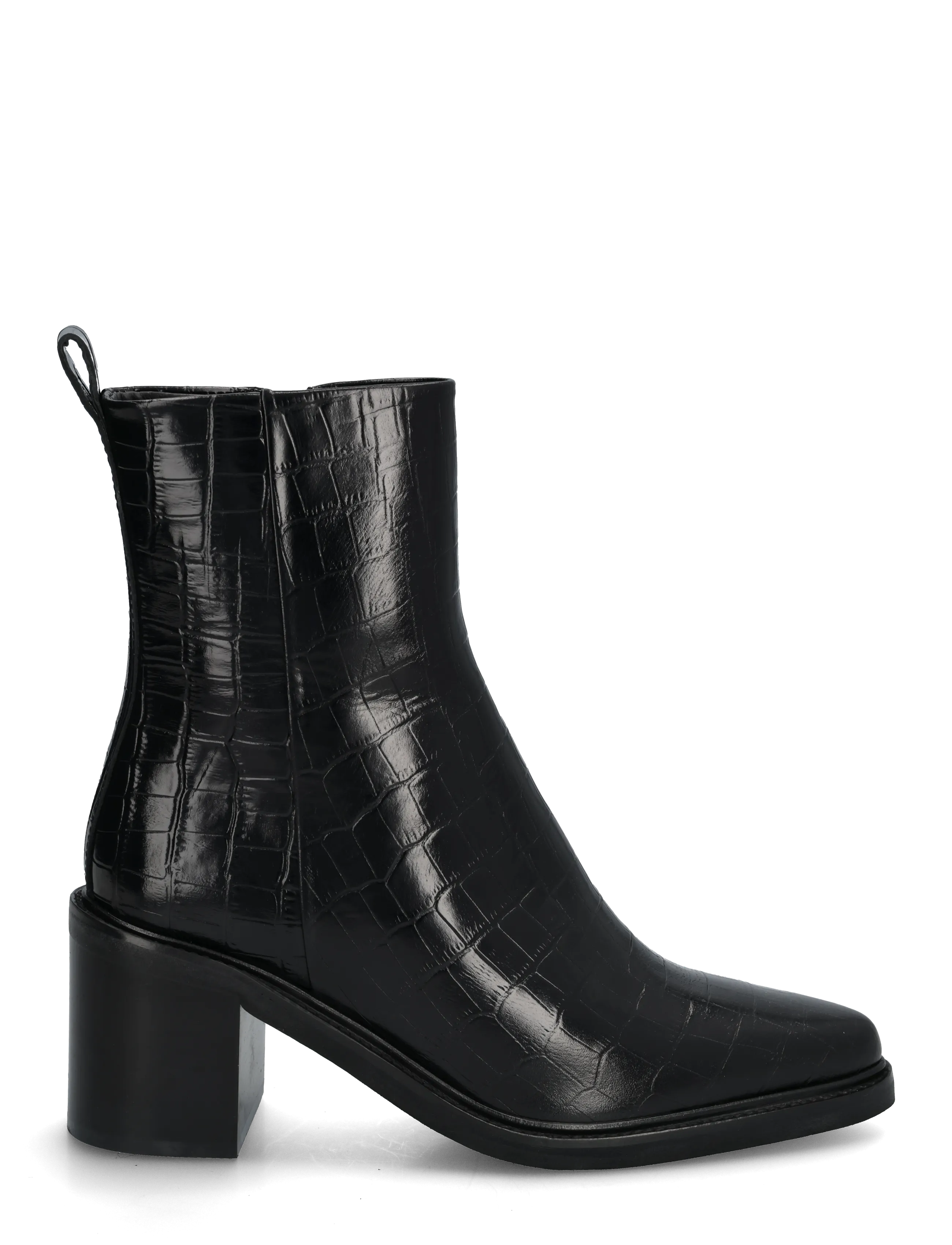 Billi Bi - Booties - støvletter - black monterrey croco - 2
