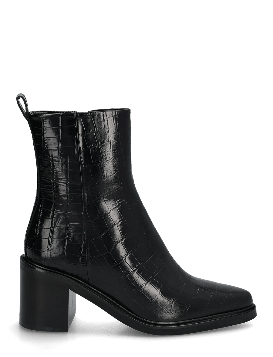 Billi Bi - Booties - støvletter - black monterrey croco - 2
