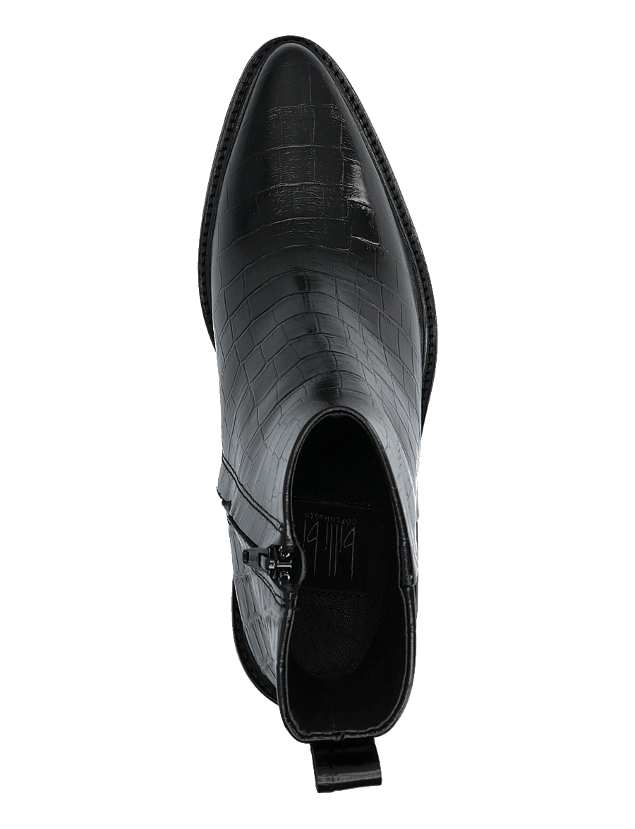 Billi Bi - Booties - kontsaga poolsaapad - black monterrey croco - 3
