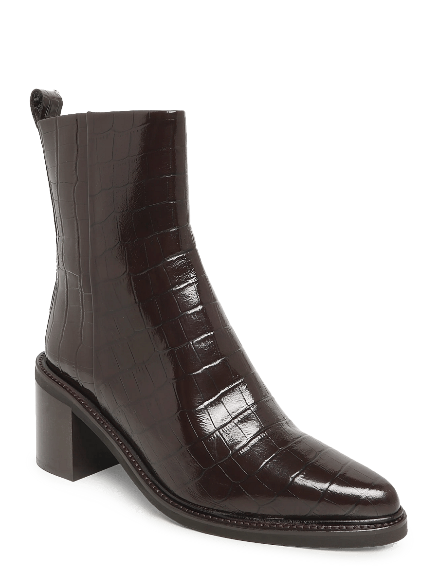 Billi Bi - Booties - stiefeletten mit absatz - brown monterrey croco - 0