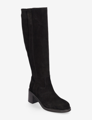 Billi Bi - Long Boots - langskaftede støvler - black suede - 0