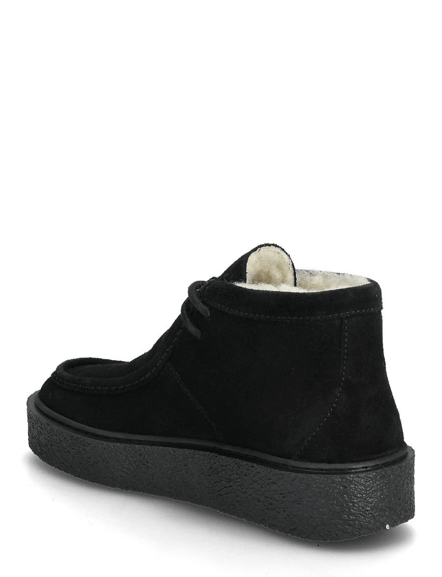 Billi Bi - Warm lining - geschnürte stiefel - black babysilk suede - 2