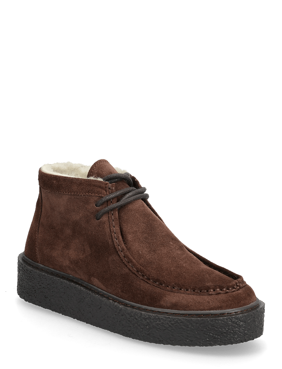 Billi Bi - Warm lining - geschnürte stiefel - chocolate brown suede - 0