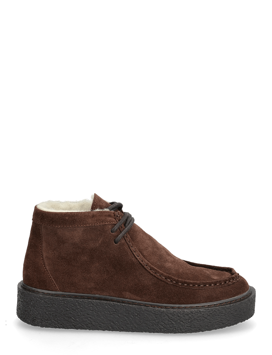 Billi Bi - Warm lining - geschnürte stiefel - chocolate brown suede - 1