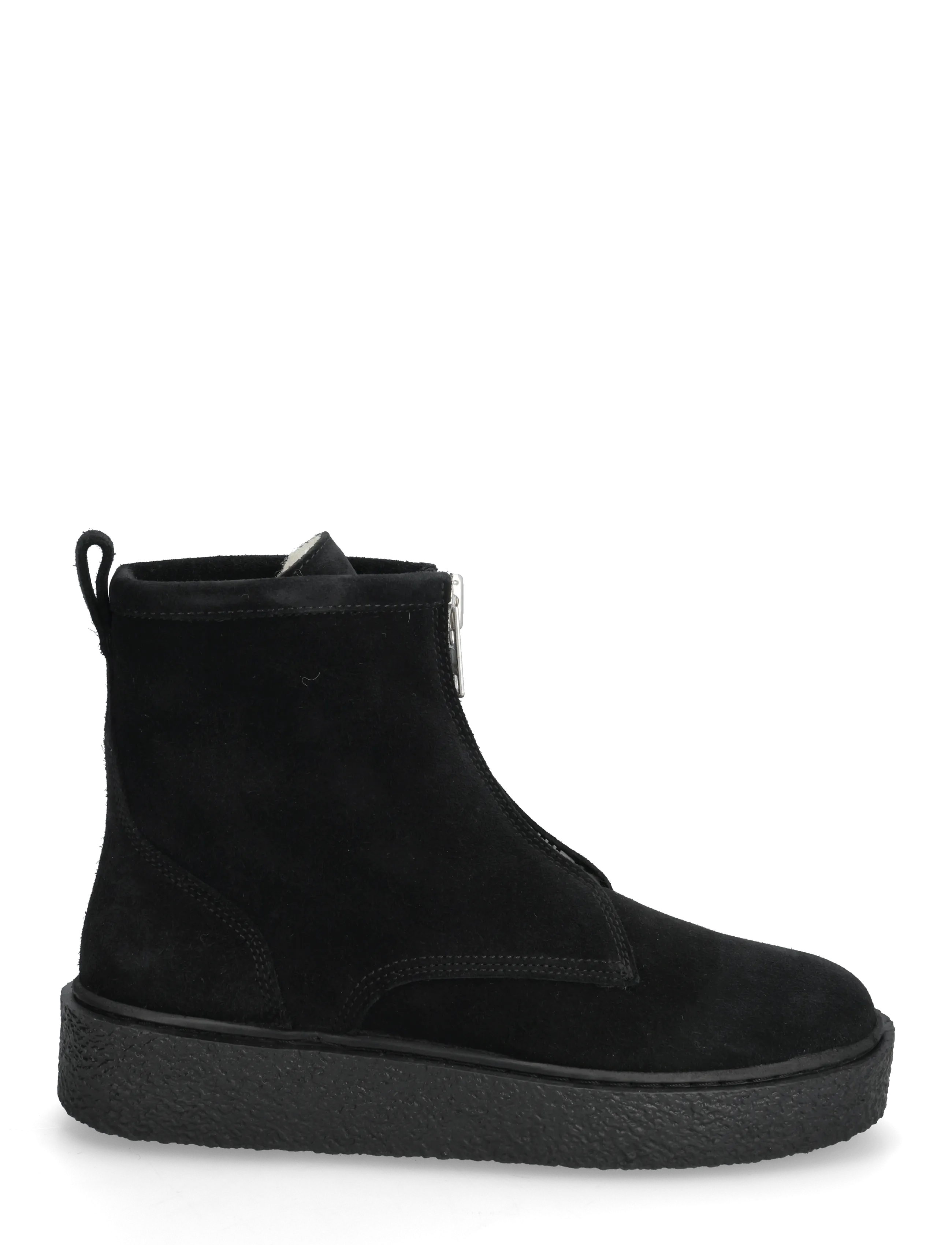 Billi Bi - Warm lining - platte enkellaarsjes - black babysilk suede - 1