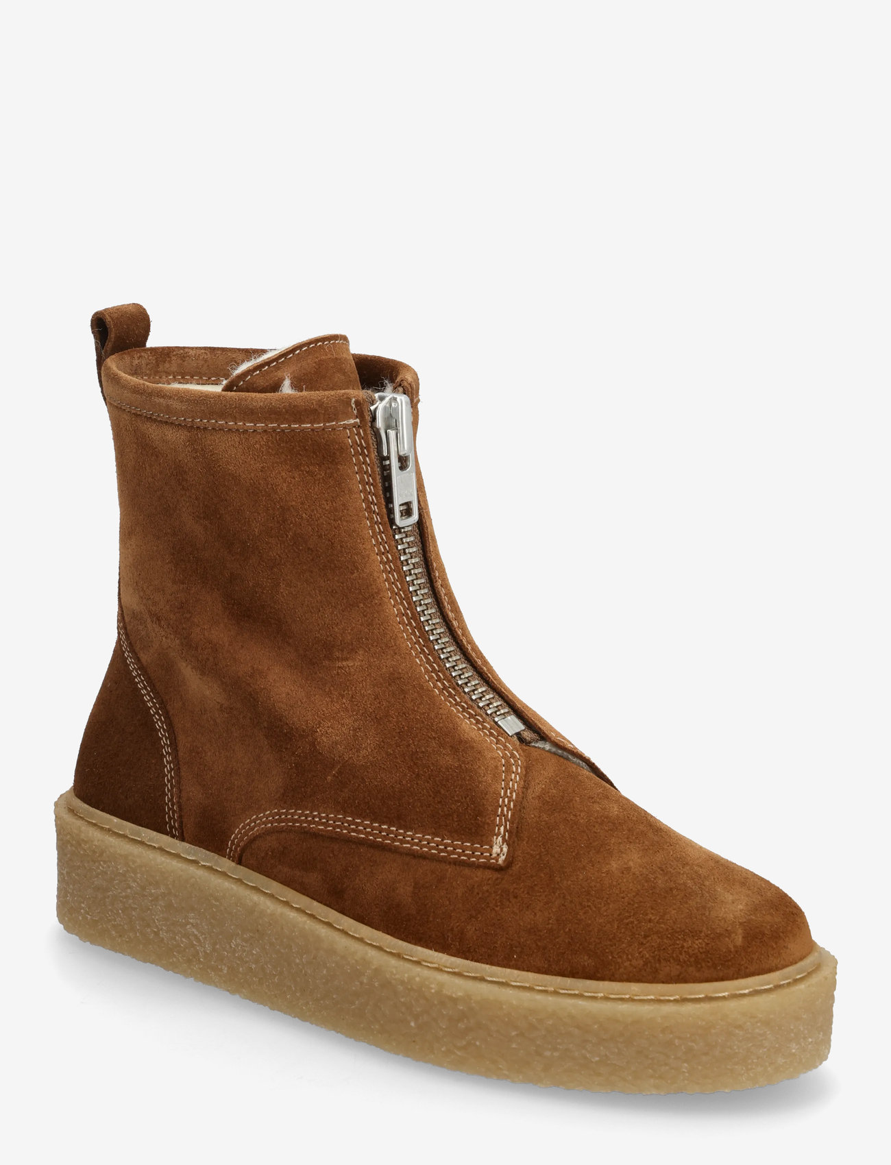 Billi Bi - Warm lining - flache stiefeletten - cognac suede - 0