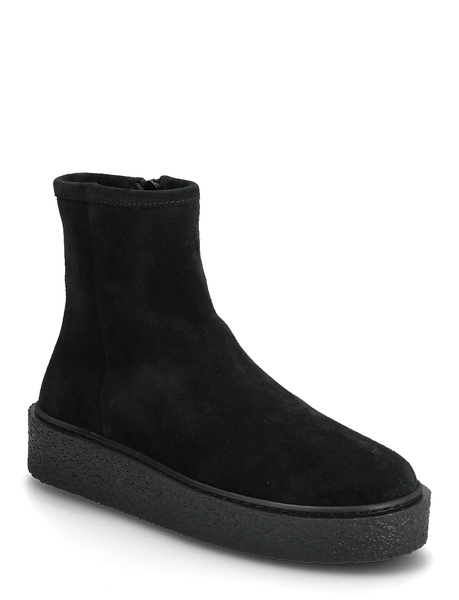 Billi Bi - Warm lining - flache stiefeletten - black babysilk suede - 0