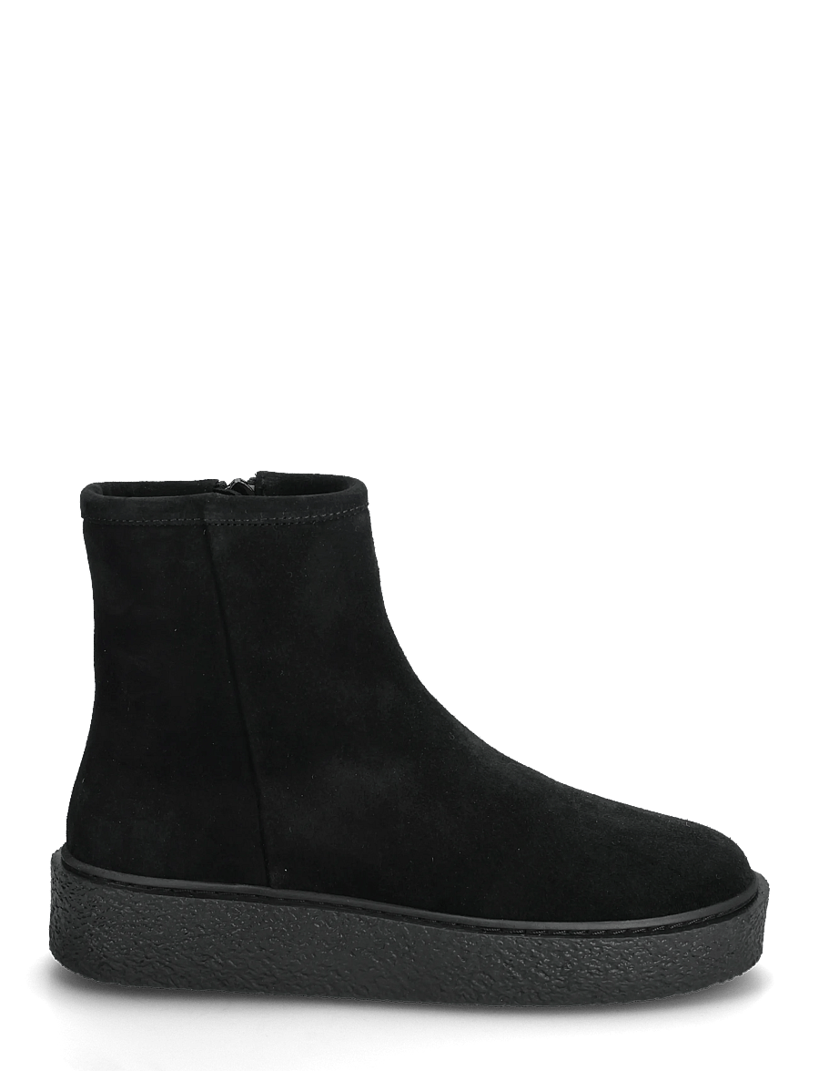 Billi Bi - Warm lining - flache stiefeletten - black babysilk suede - 1