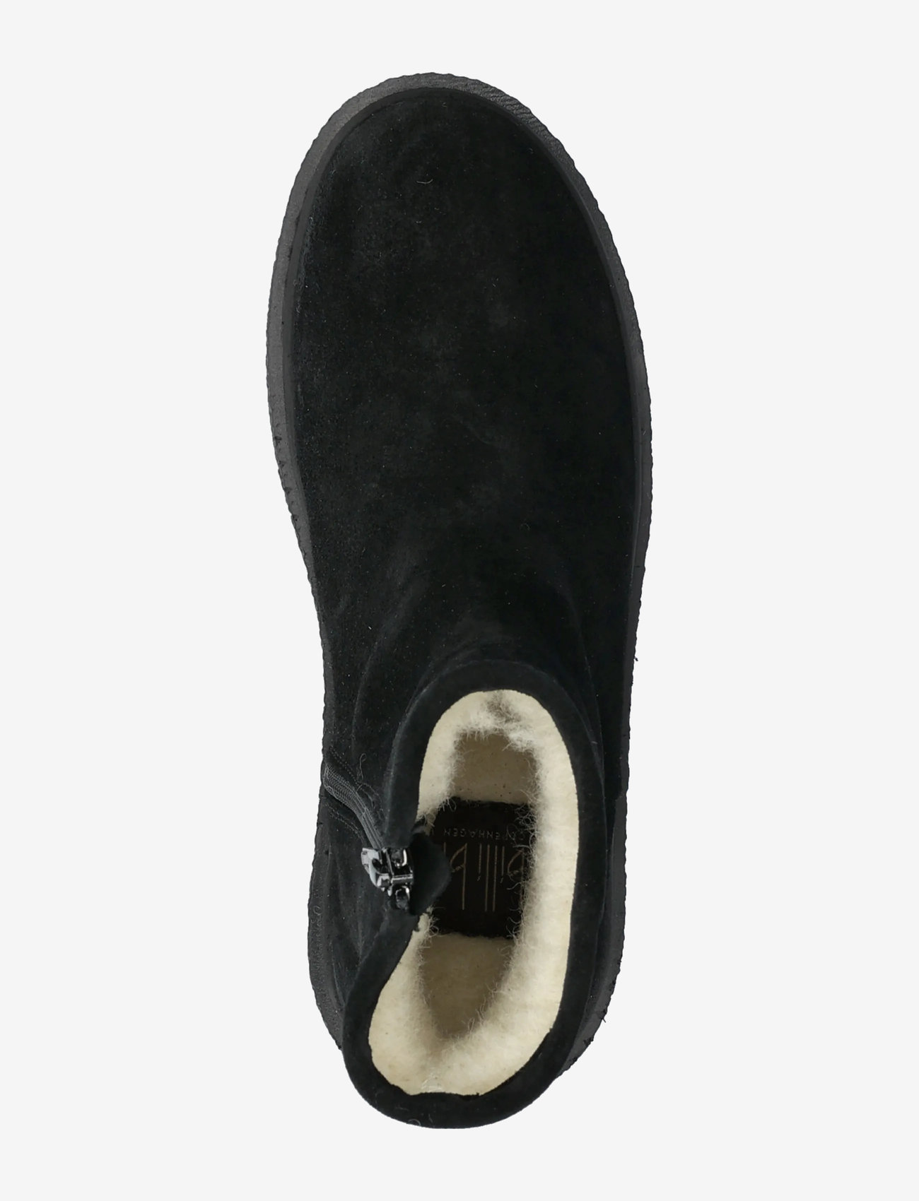 Billi Bi - Warm lining - flade ankelstøvler - black babysilk suede - 3
