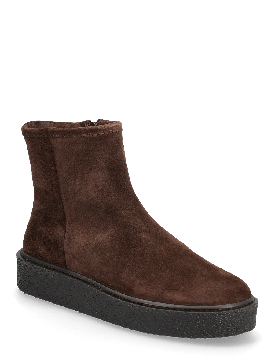 Billi Bi - Warm lining - płaskie botki - chocolate brown suede - 0