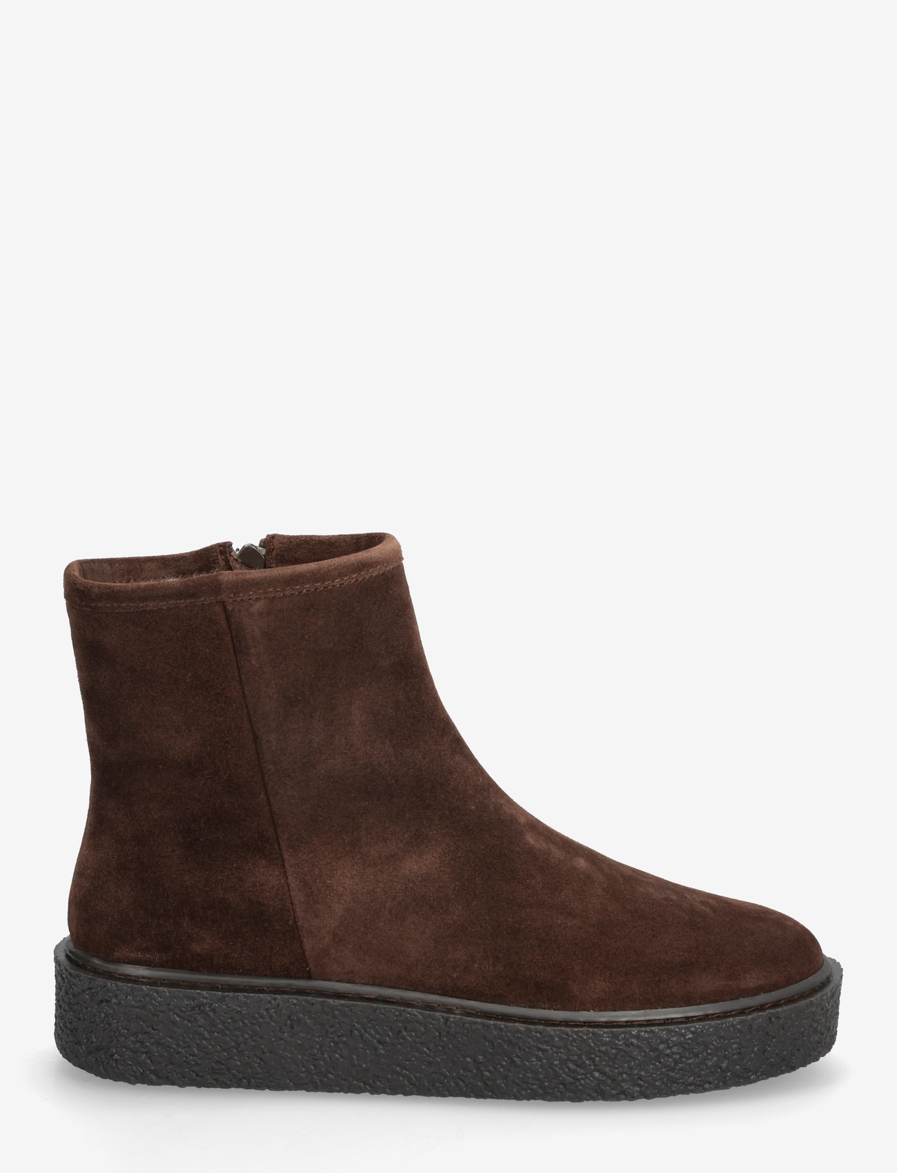 Billi Bi - Warm lining - flade ankelstøvler - chocolate brown suede - 1