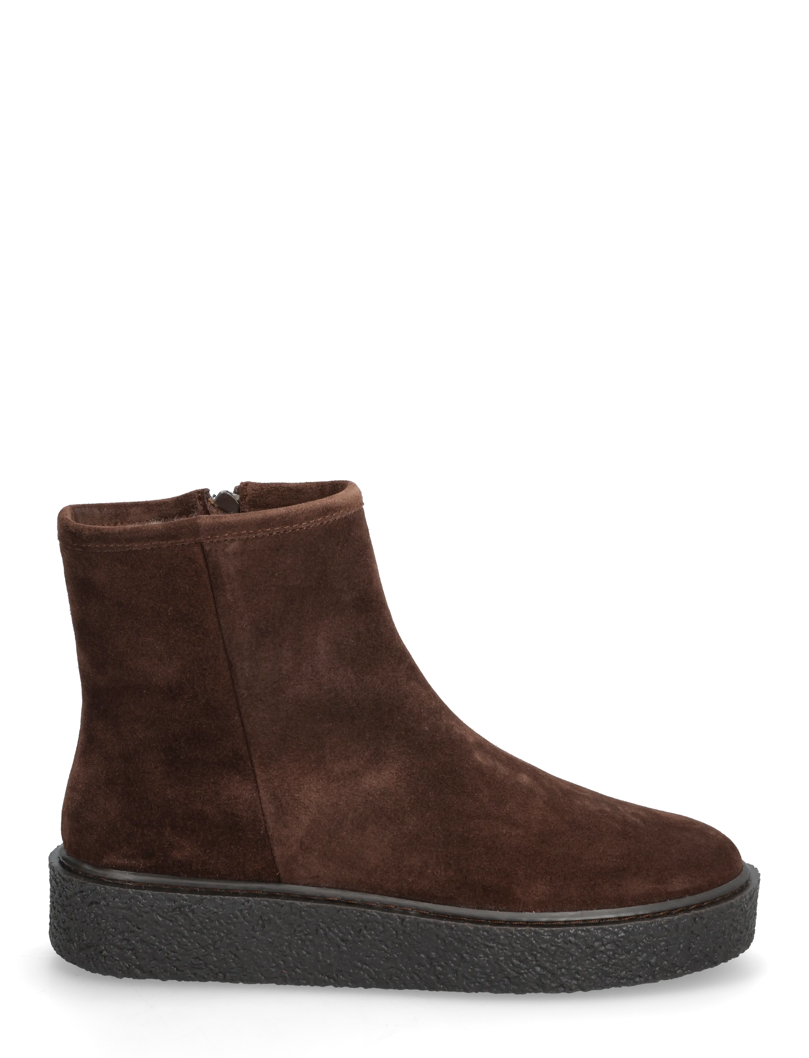 Billi Bi - Warm lining - flat ankle boots - chocolate brown suede - 1