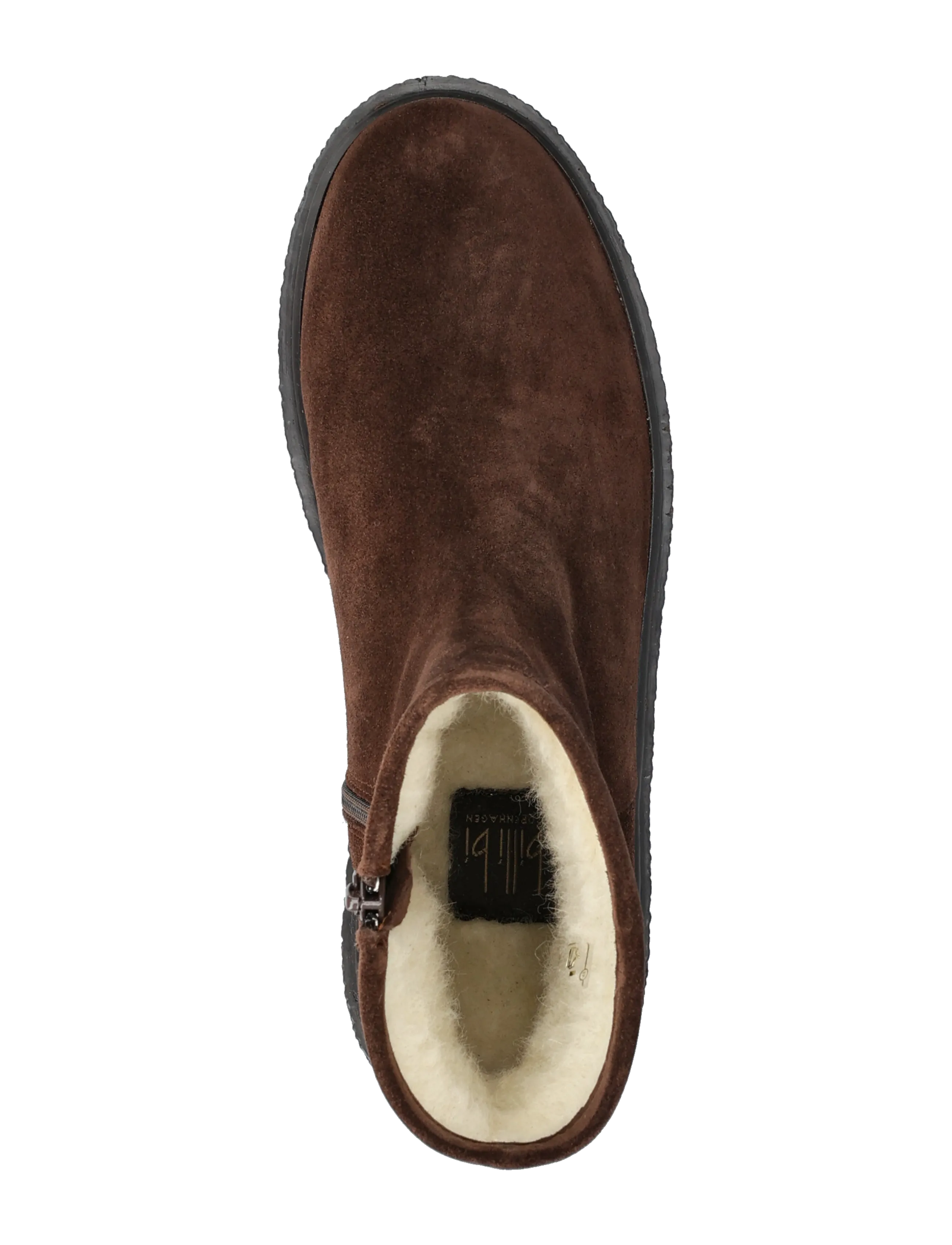 Billi Bi - Warm lining - flat ankle boots - chocolate brown suede - 3